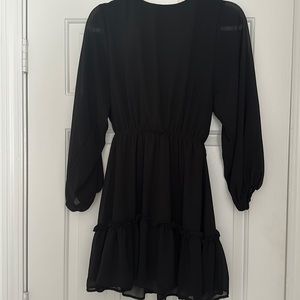 Mini Black Sheer Frock